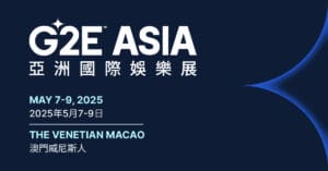 G2E Asia 2025 Macao event banner with dates and venue at The Venetian Macao.