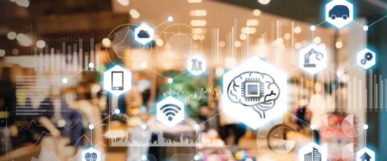 The State of AI in Gaming An infographic illustrating AI applications across gaming and hospitality operations, including personalization, surveillance, compliance, and customer engagement touchpoints.
