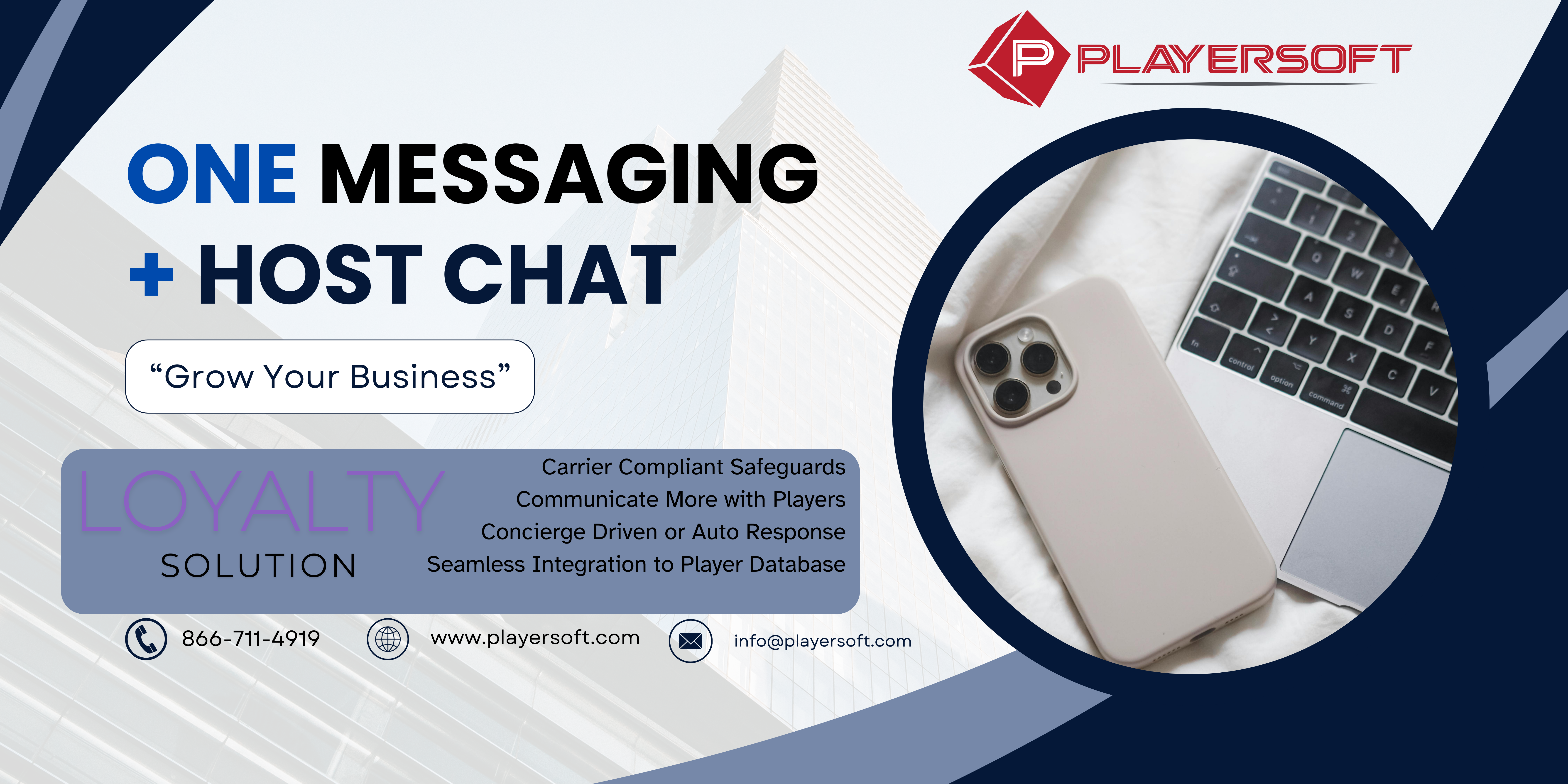 ONE Messaging + Host Chat Loyalty Solutions from Playersoft